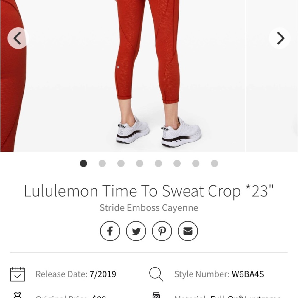 lululemon leggings- size 8